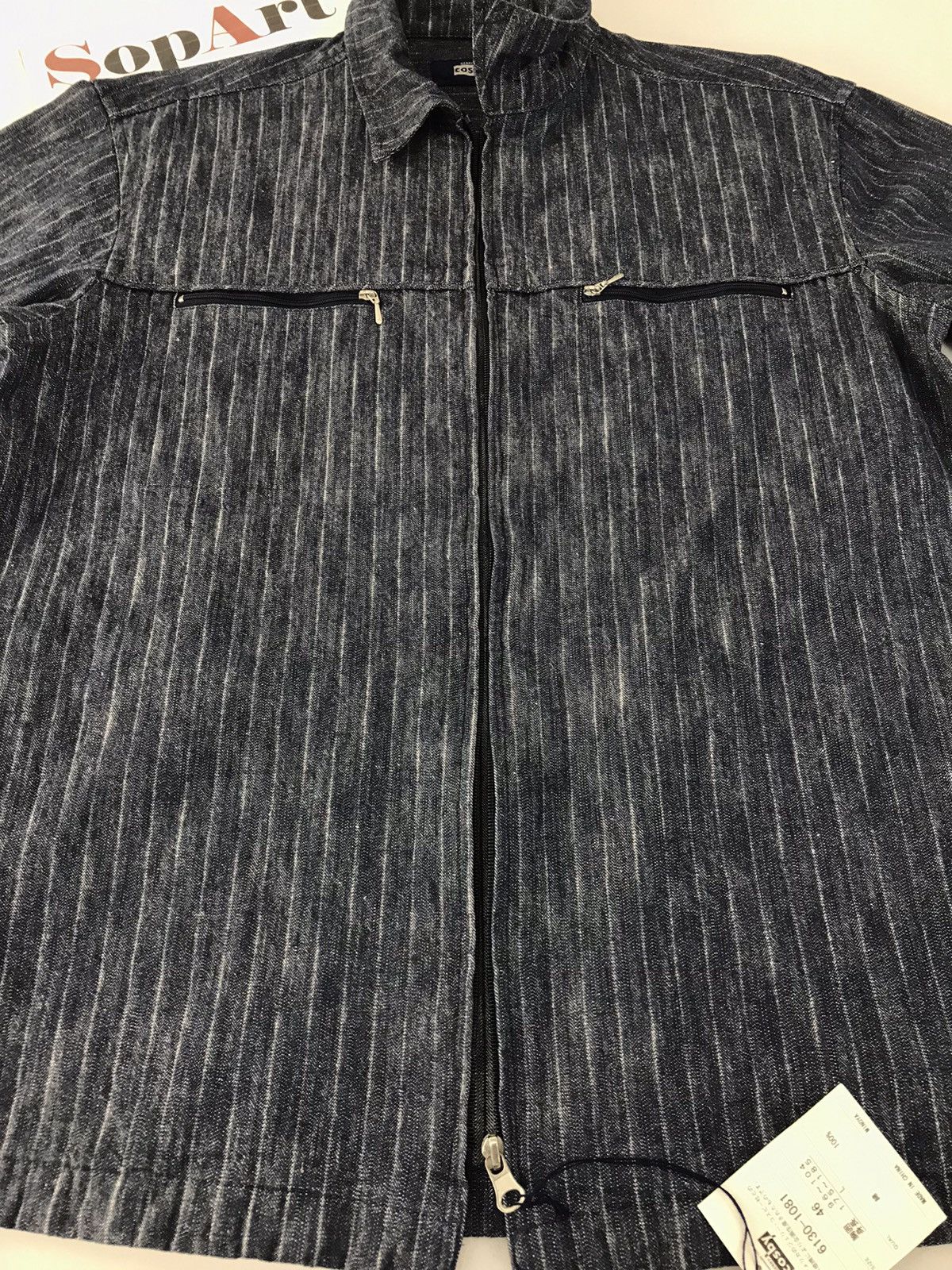 Japanese Brand Vtg Denim Gerry Cosby Striped Zipper Design Size US L / EU 52-54 / 3 - 7 Thumbnail