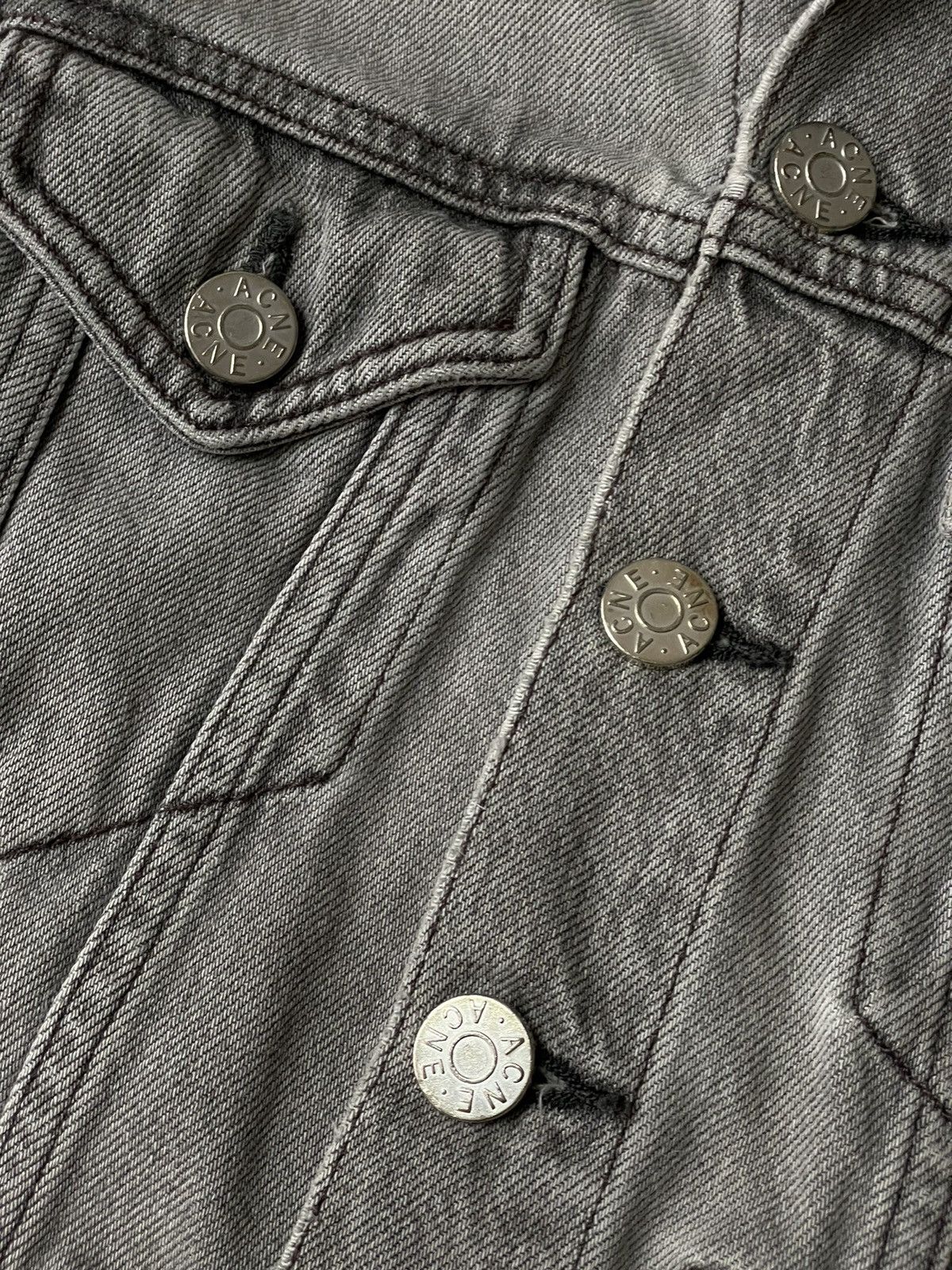 Acne Studios Acne Studios grey denim jacket Size XS / US 0-2 / IT 36-38 - 8 Thumbnail