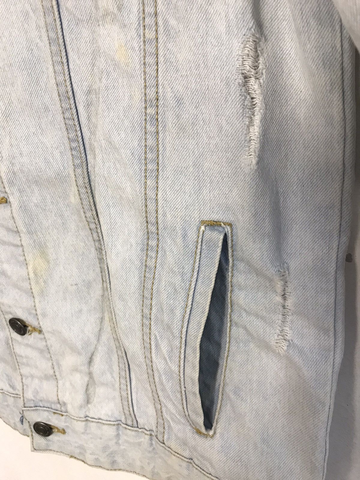 Japanese Brand Primark Jacket Jeans Button Up Distressed Design Size US S / EU 44-46 / 1 - 8 Thumbnail