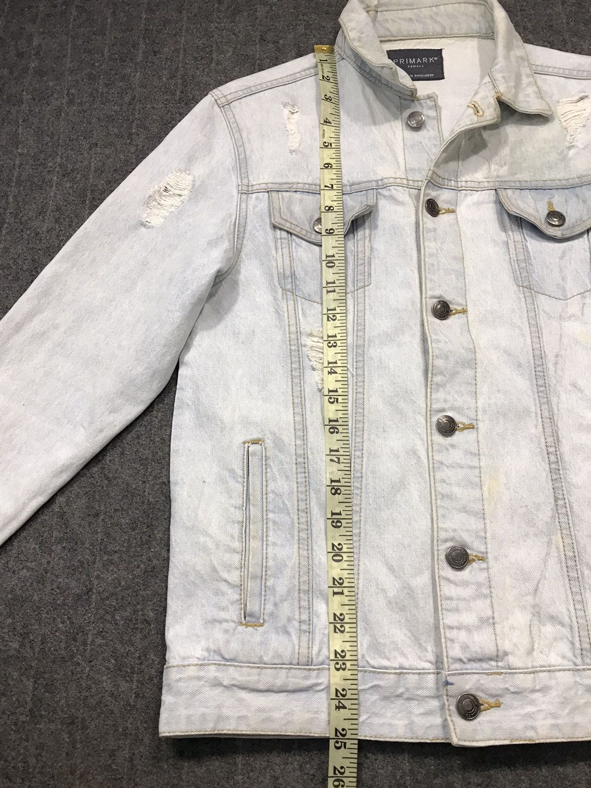 Japanese Brand Primark Jacket Jeans Button Up Distressed Design Size US S / EU 44-46 / 1 - 18 Thumbnail