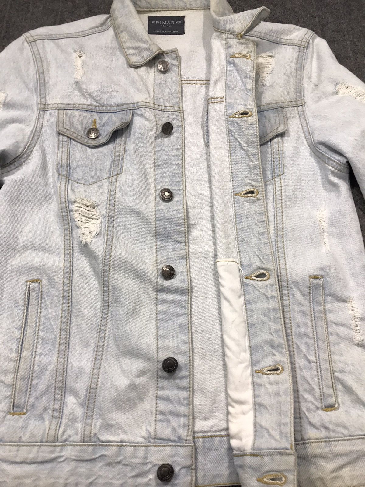 Japanese Brand Primark Jacket Jeans Button Up Distressed Design Size US S / EU 44-46 / 1 - 12 Thumbnail