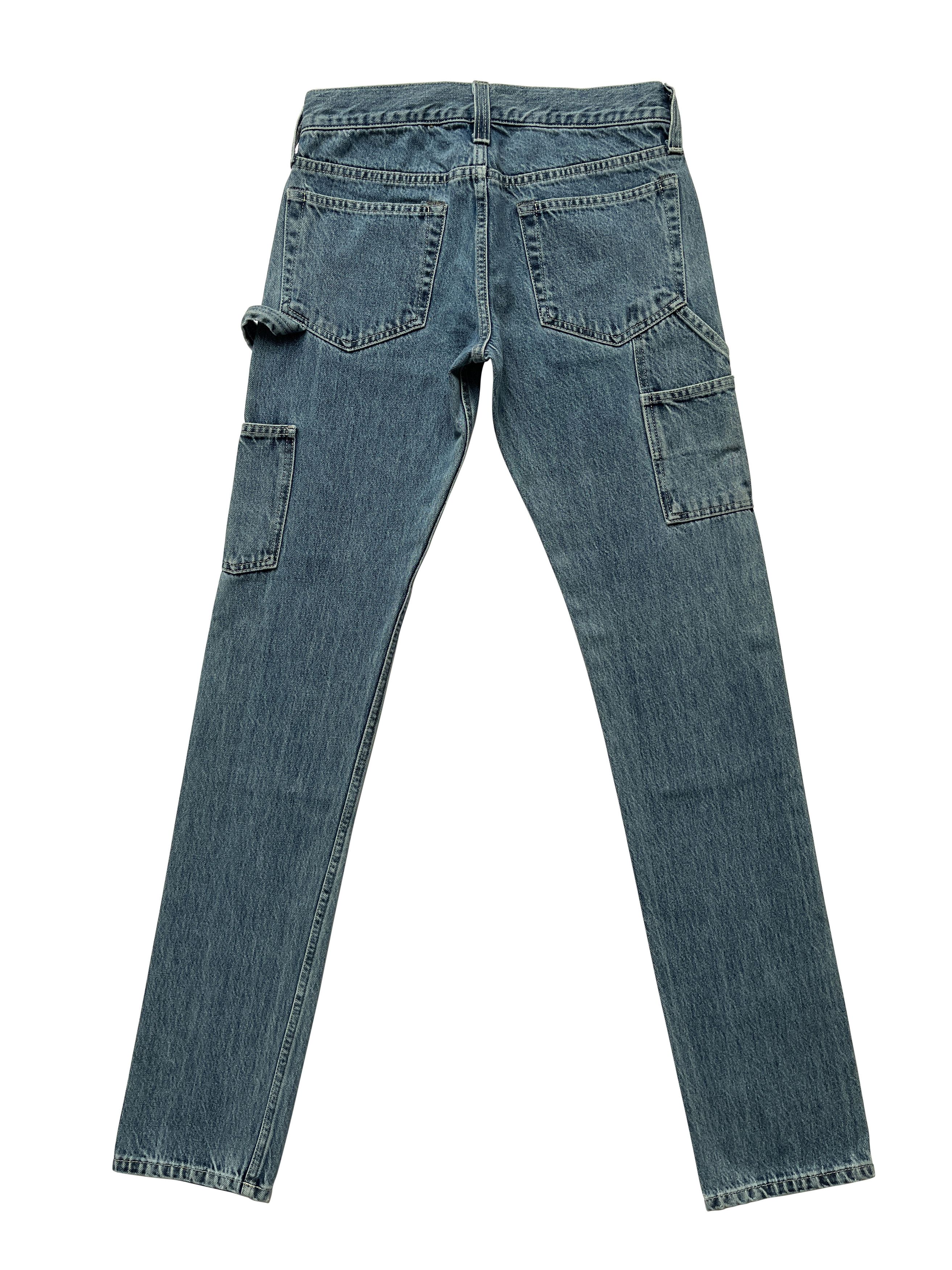 Helmut Lang ⚡️QUICK SALE⚡️2018 Helmut Lang Masc Lo Utility Blue Jeans Size US 29 - 2 Thumbnail