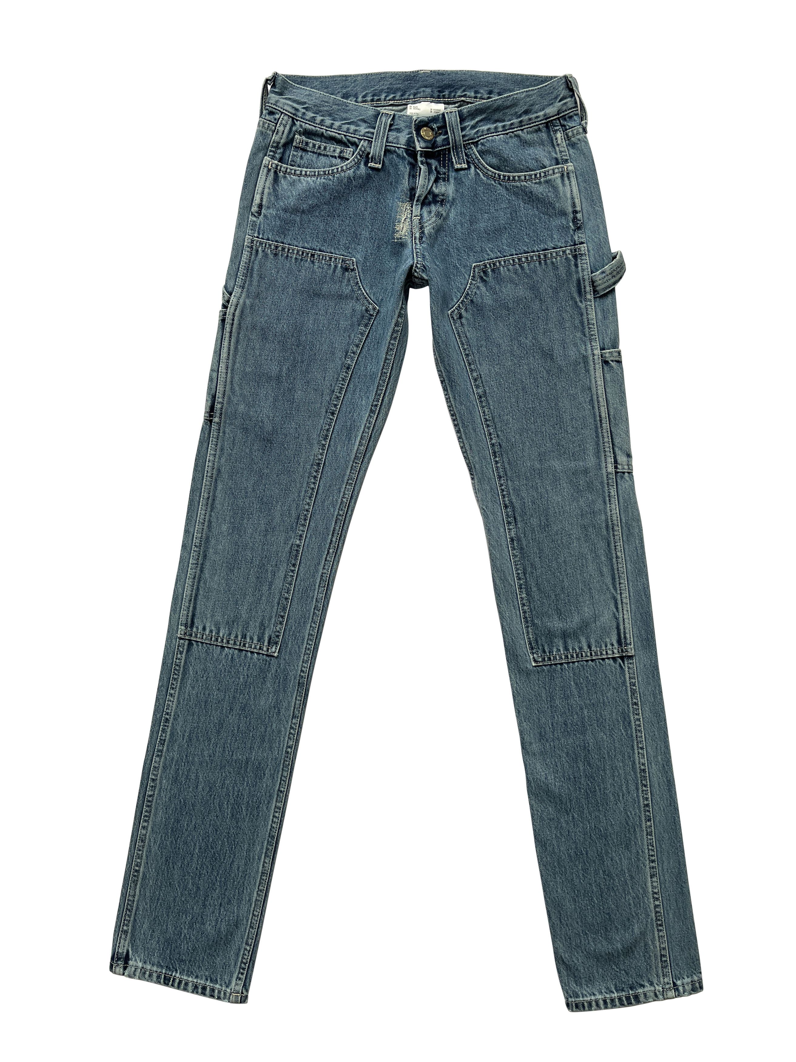 Helmut Lang ⚡️QUICK SALE⚡️2018 Helmut Lang Masc Lo Utility Blue Jeans Size US 29 - 1 Thumbnail