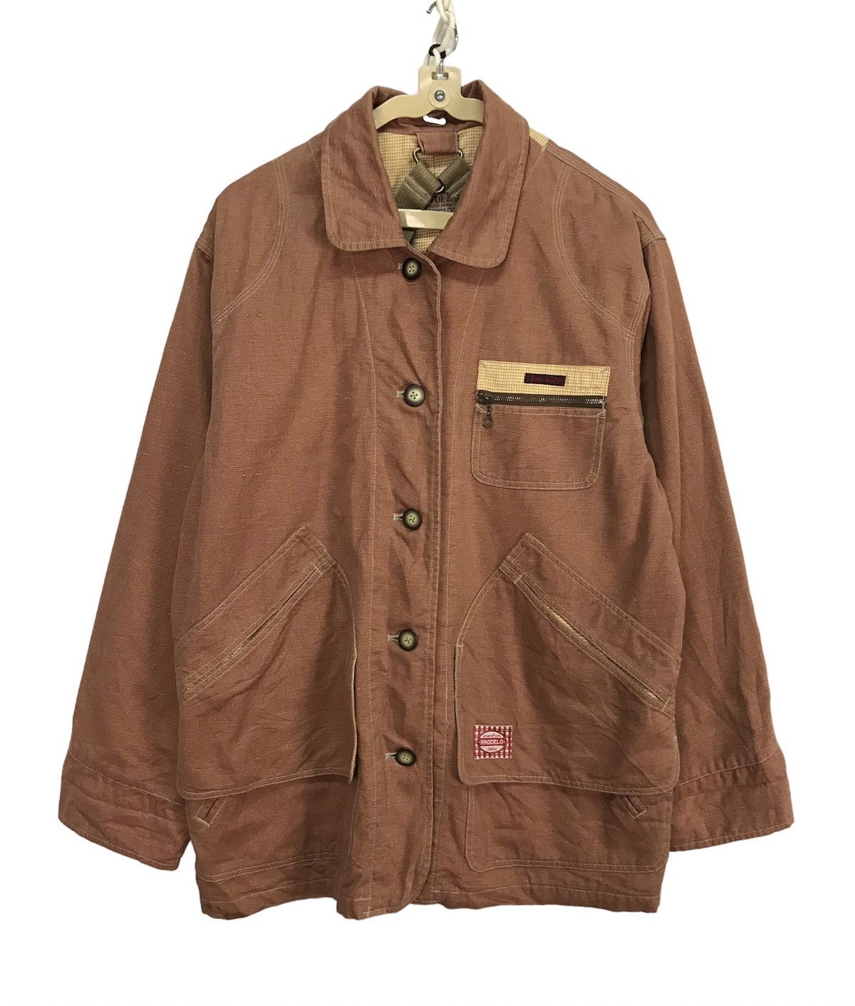 Japanese Brand × Vintage Vintage workwear button up jacket by pao-de-lo Size US L / EU 52-54 / 3 - 1 Thumbnail