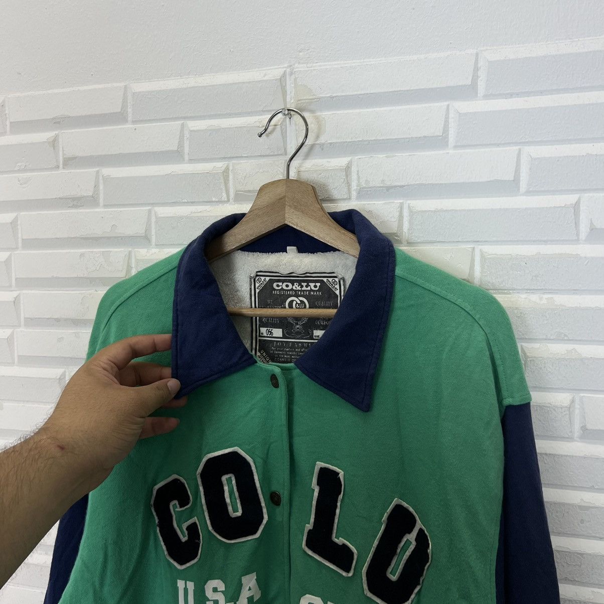 Japanese Brand CO & LU VARSITY JACKET BIG LOGO STREETWEAR STYLE FASHION Size US M / EU 48-50 / 2 - 7 Thumbnail