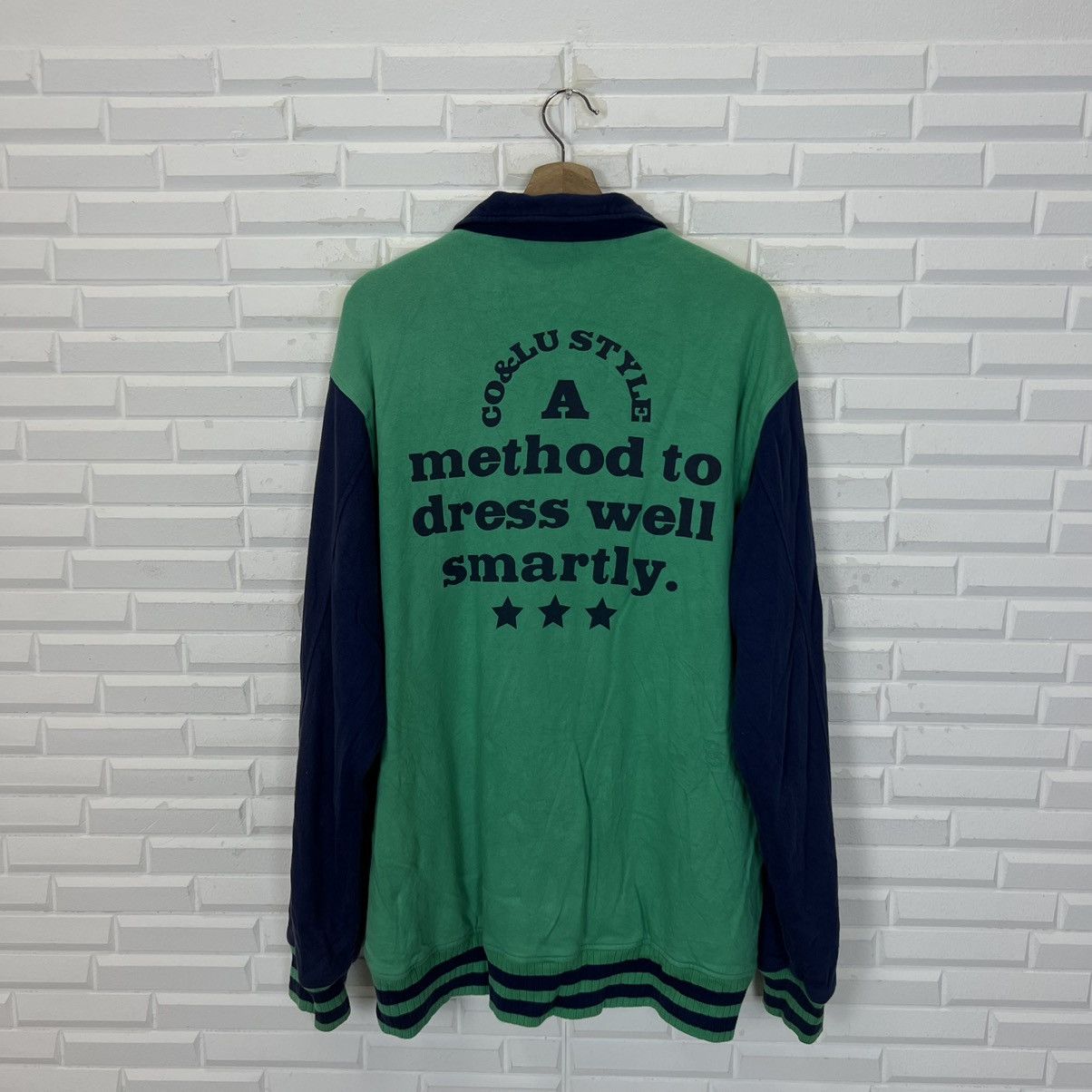 Japanese Brand CO & LU VARSITY JACKET BIG LOGO STREETWEAR STYLE FASHION Size US M / EU 48-50 / 2 - 9 Thumbnail