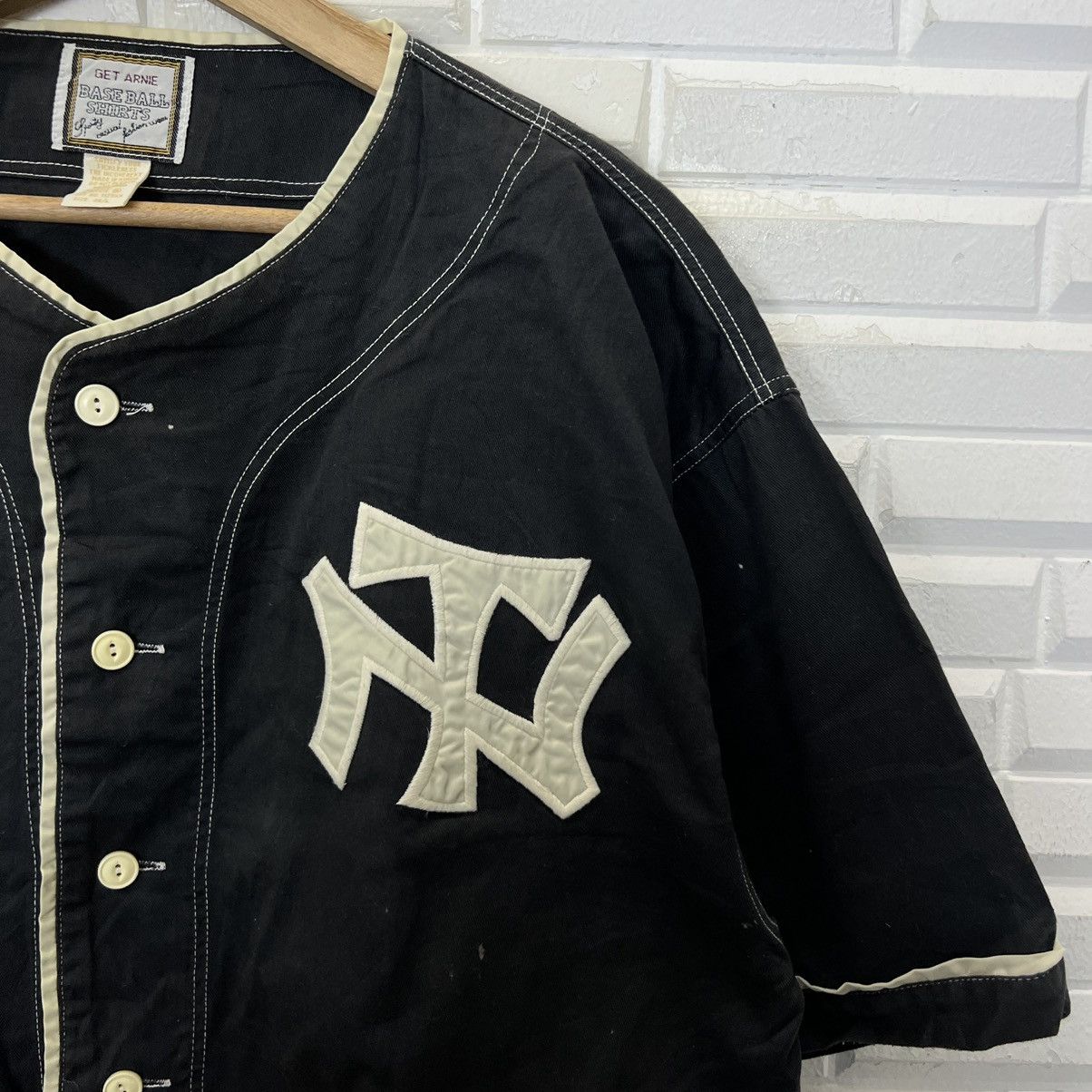 Japanese Brand VINTAGE BASEBALL SHIRTS NEW YORK BIG LOGO NY Size US L / EU 52-54 / 3 - 4 Thumbnail