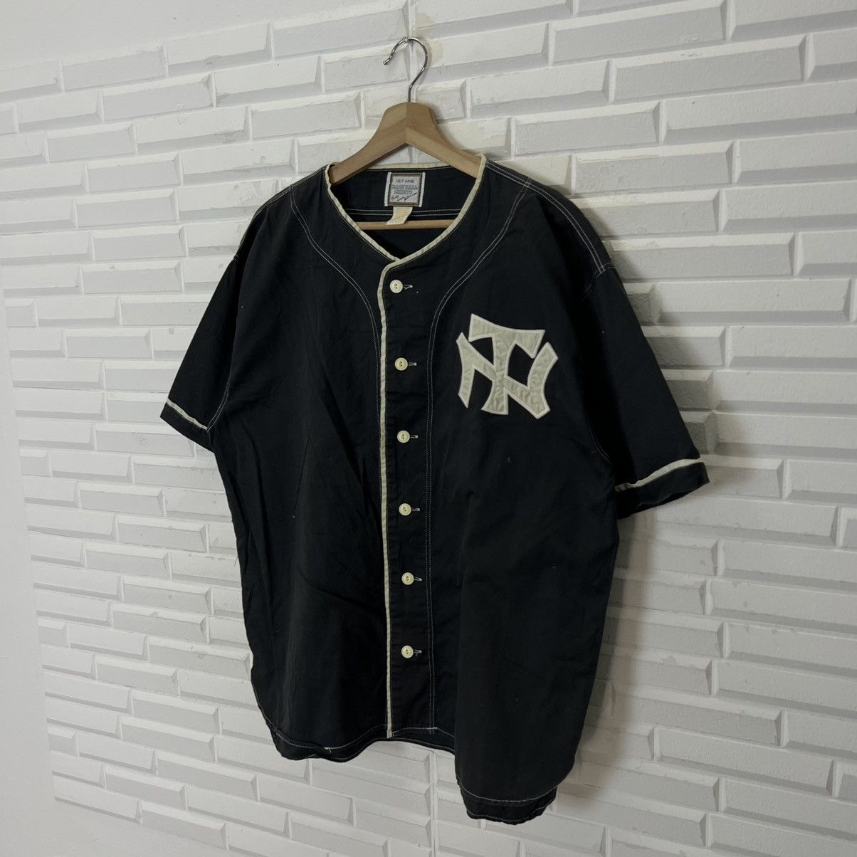 Japanese Brand VINTAGE BASEBALL SHIRTS NEW YORK BIG LOGO NY Size US L / EU 52-54 / 3 - 2 Thumbnail