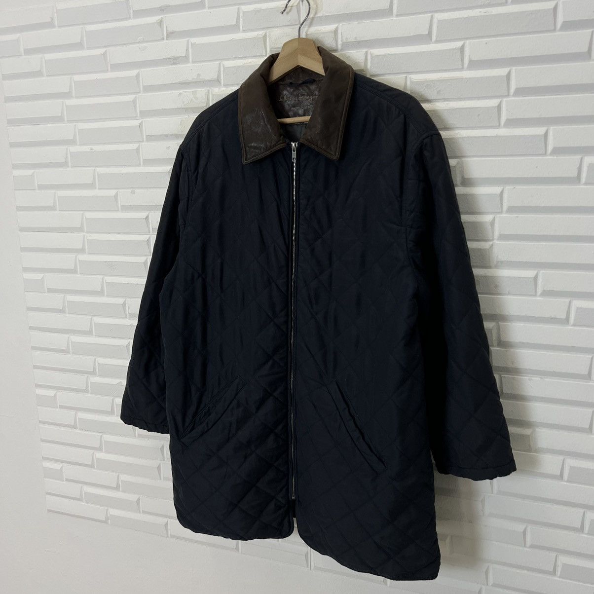 Salvatore Ferragamo RARE SALVATORE FERRAGAMO MADE IN ITALY QUILTED JACKET Size US M / EU 48-50 / 2 - 2 Thumbnail