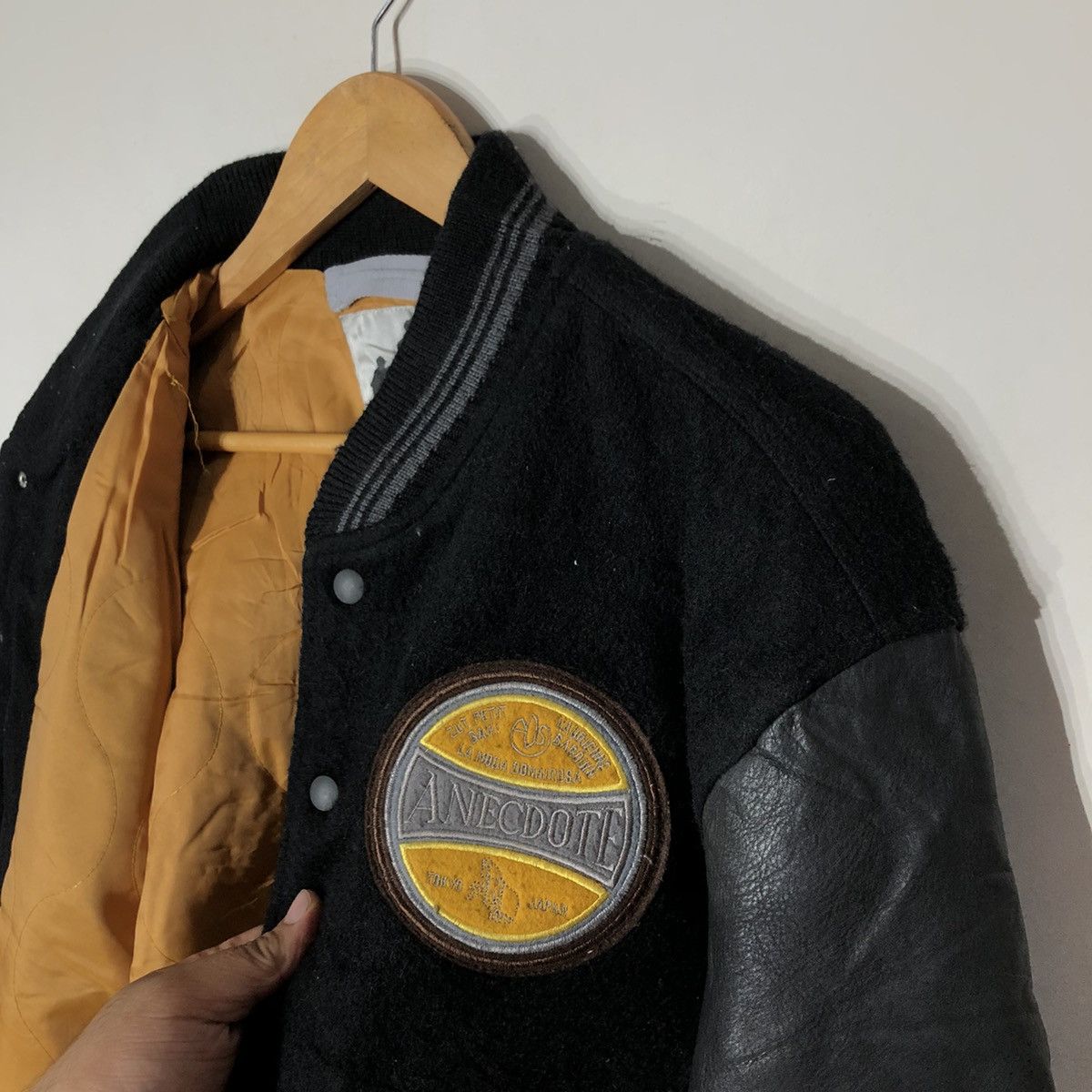 Japanese Brand Vintage 80's Varsity Leather Jacket Inspired by Rick Owens Size US L / EU 52-54 / 3 - 12 Thumbnail