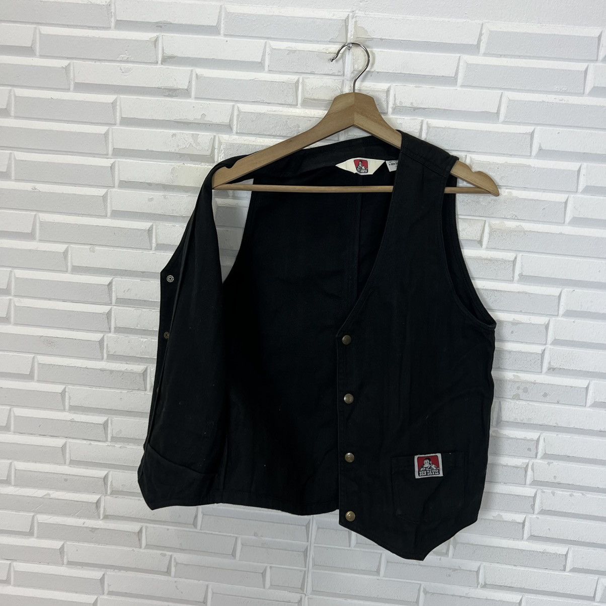 Ben Davis × Japanese Brand VINTAGE HIKORY CHORE VEST TANK TOP BEN DAVIS Size US M / EU 48-50 / 2 - 7 Thumbnail