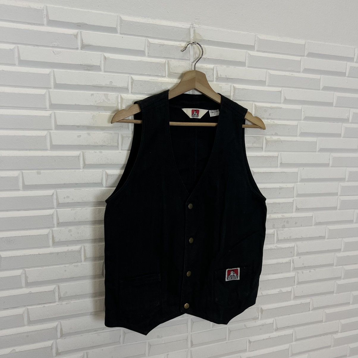 Ben Davis × Japanese Brand VINTAGE HIKORY CHORE VEST TANK TOP BEN DAVIS Size US M / EU 48-50 / 2 - 2 Thumbnail