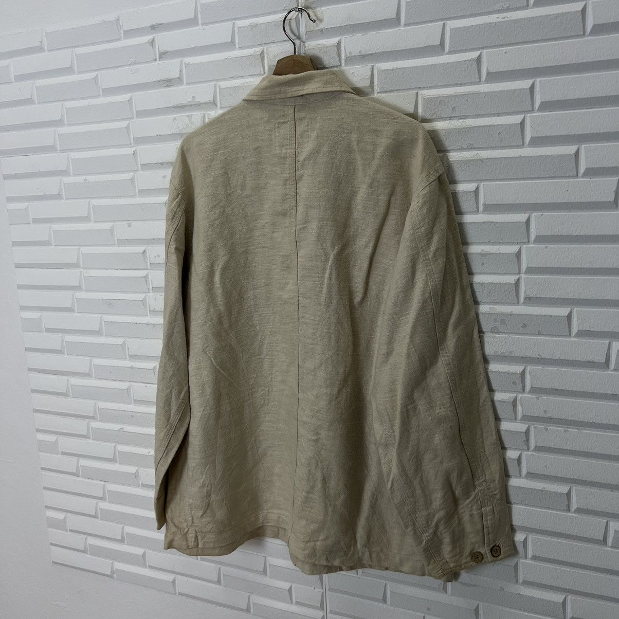 Japanese Brand HIKORY CHORE JACKET SPINASH INSPIRE BY ISSEY MIYAKE MATERIAL Size US L / EU 52-54 / 3 - 9 Thumbnail