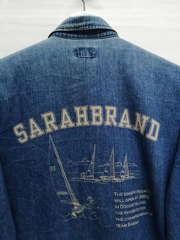 Japanese Brand SARAH BRAND Denim Shirt Size US M / EU 48-50 / 2 - 9 Thumbnail