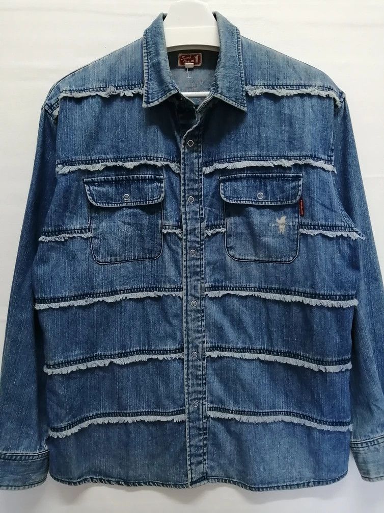 Japanese Brand SARAH BRAND Denim Shirt Size US M / EU 48-50 / 2 - 11 Thumbnail