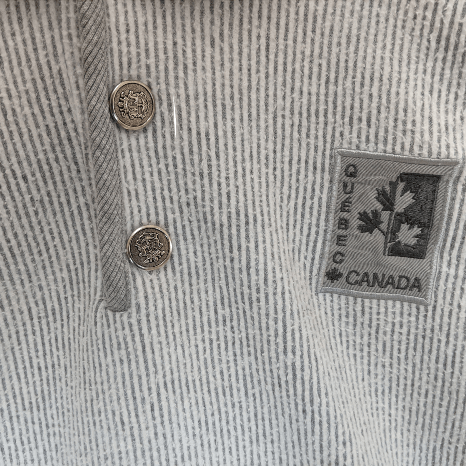 Vintage Vintage 90's CITYSCAPE Canada Quebec Polo Jumper Sweatshirt Size US XL / EU 56 / 4 - 4 Thumbnail