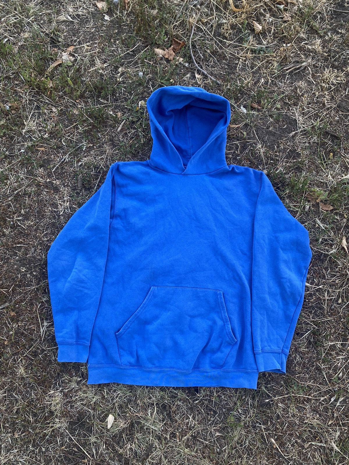 Japanese Brand Vintage 90s Blank sun faded hoodie streetwear style size S Size US S / EU 44-46 / 1 - 1 Thumbnail