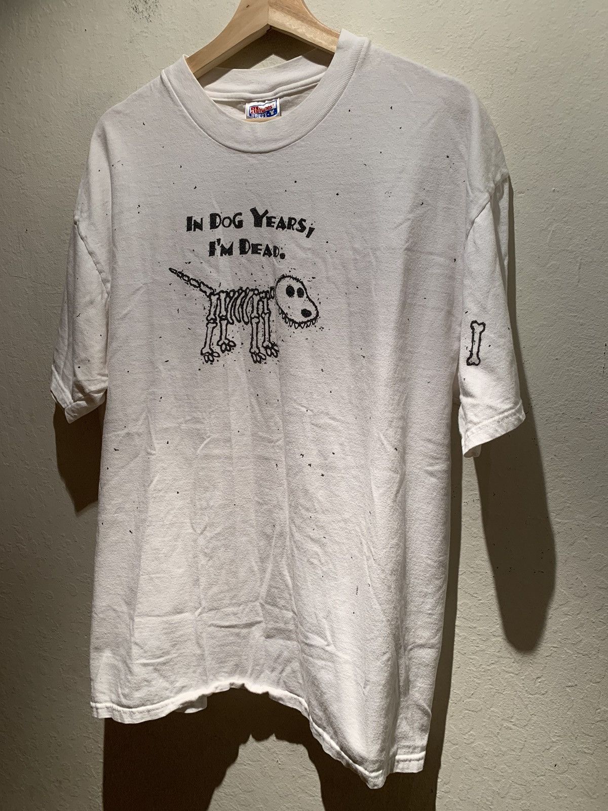 Vintage *RARE* Vintage In Dog Years I’m Dead Funny Comedy T-Shirt XL Size US XL / EU 56 / 4 - 1 Thumbnail
