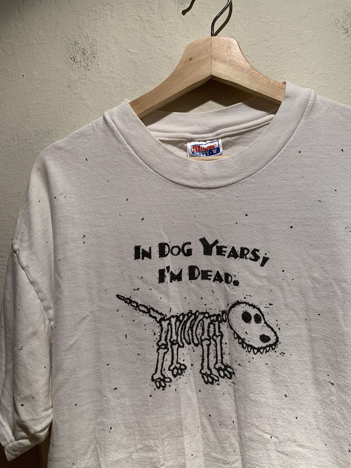 Vintage *RARE* Vintage In Dog Years I’m Dead Funny Comedy T-Shirt XL Size US XL / EU 56 / 4 - 2 Thumbnail