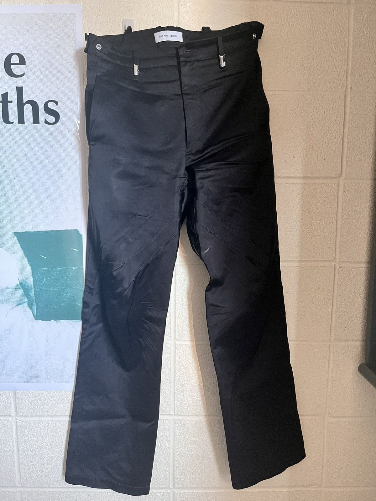 Pre-owned Kiko Kostadinov Black Itten Trousers