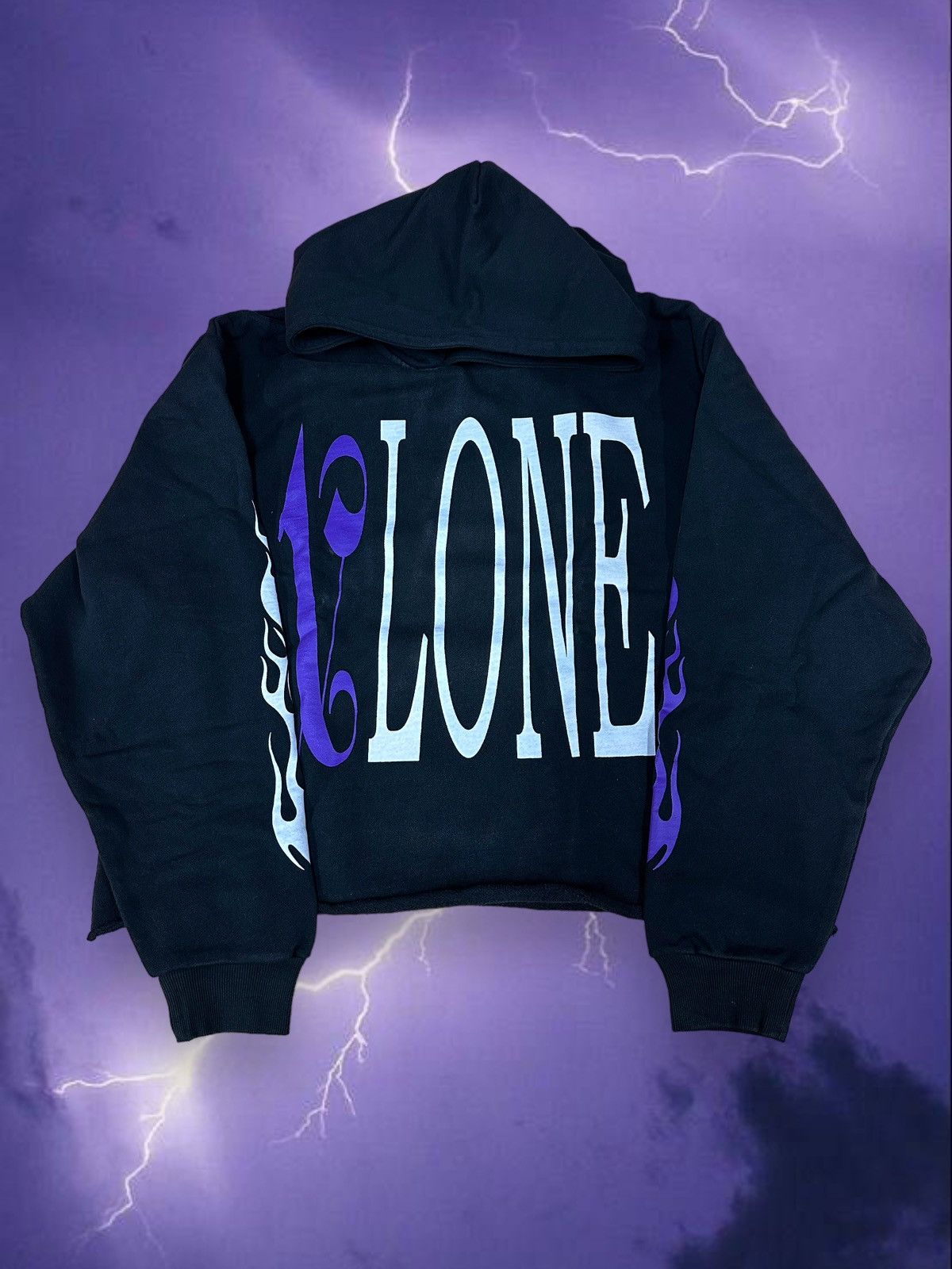 Purple vlone palm online angels hoodie