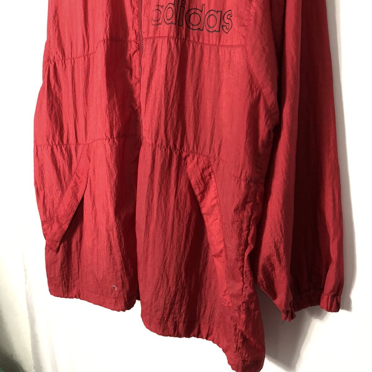 Adidas 🔥OG🔥Adidas Big Logo Hoodie Nylon Training Coach Windbreaker Size US L / EU 52-54 / 3 - 8 Thumbnail