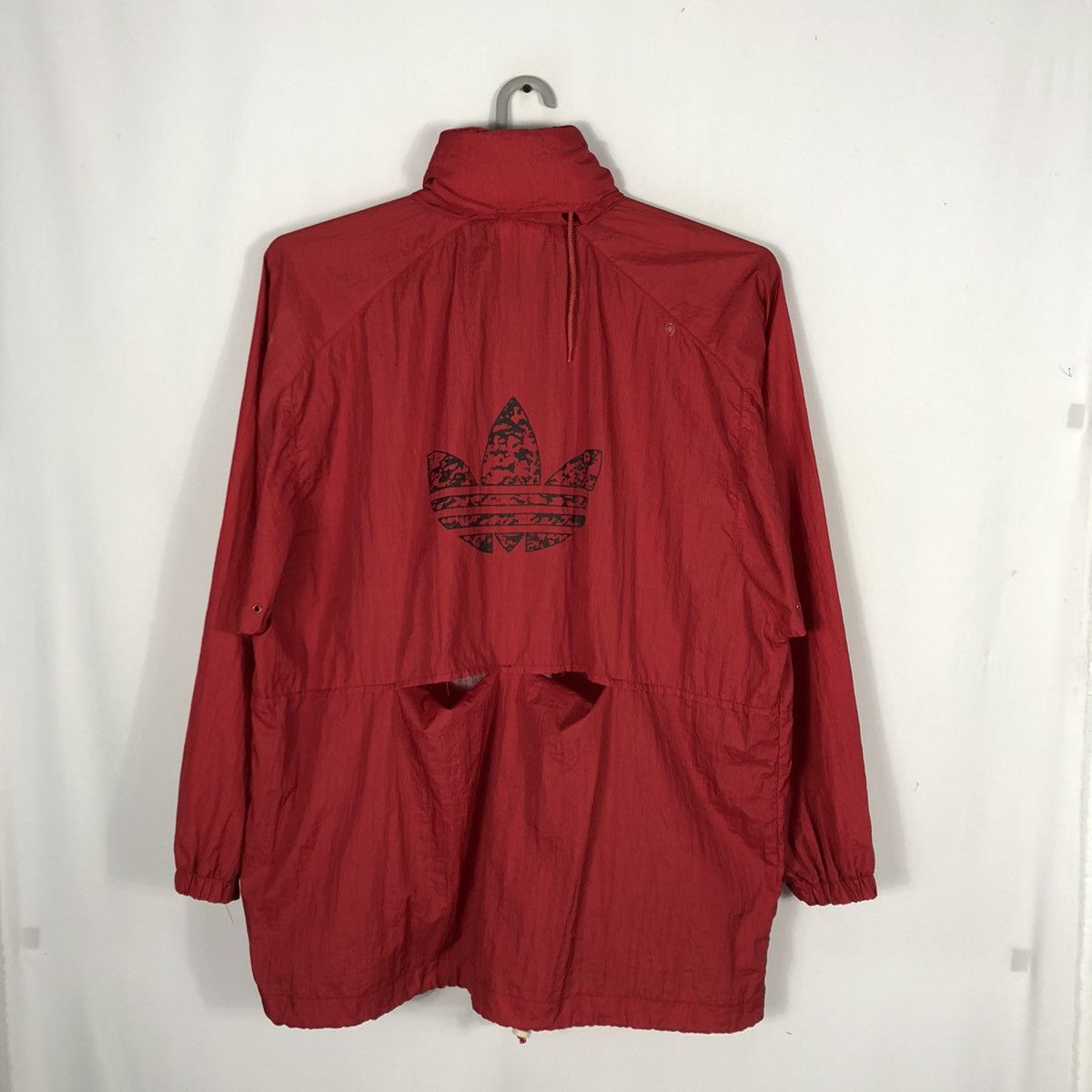 Adidas 🔥OG🔥Adidas Big Logo Hoodie Nylon Training Coach Windbreaker Size US L / EU 52-54 / 3 - 1 Thumbnail