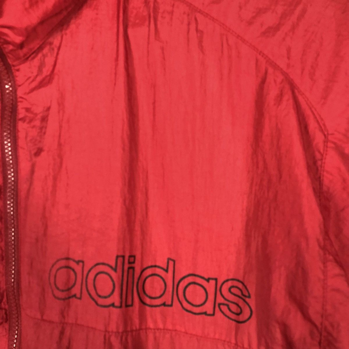 Adidas 🔥OG🔥Adidas Big Logo Hoodie Nylon Training Coach Windbreaker Size US L / EU 52-54 / 3 - 6 Thumbnail