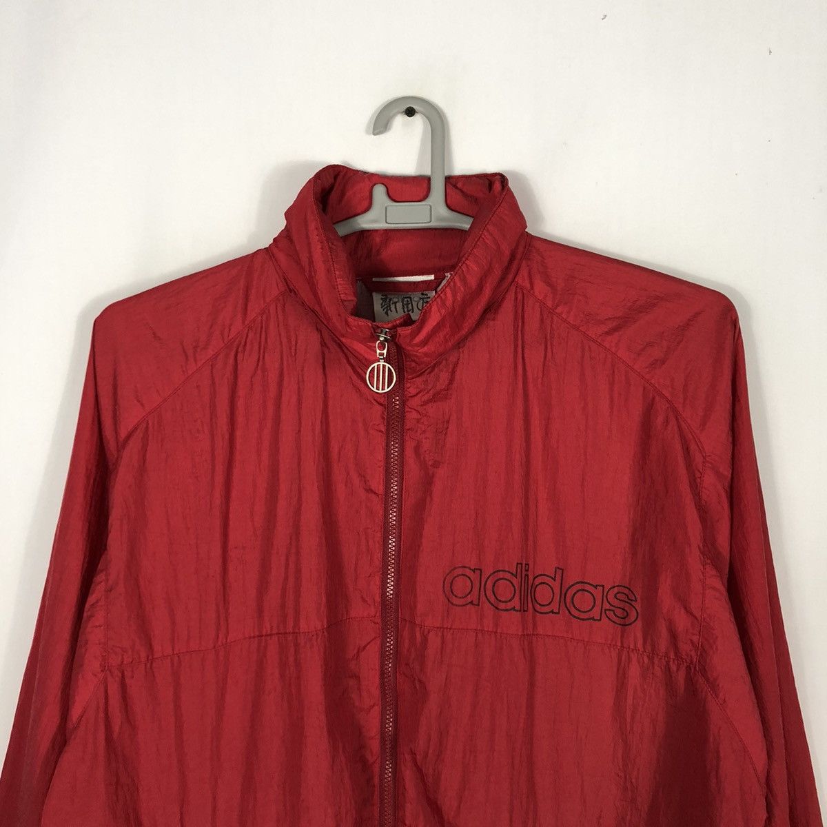 Adidas 🔥OG🔥Adidas Big Logo Hoodie Nylon Training Coach Windbreaker Size US L / EU 52-54 / 3 - 4 Thumbnail