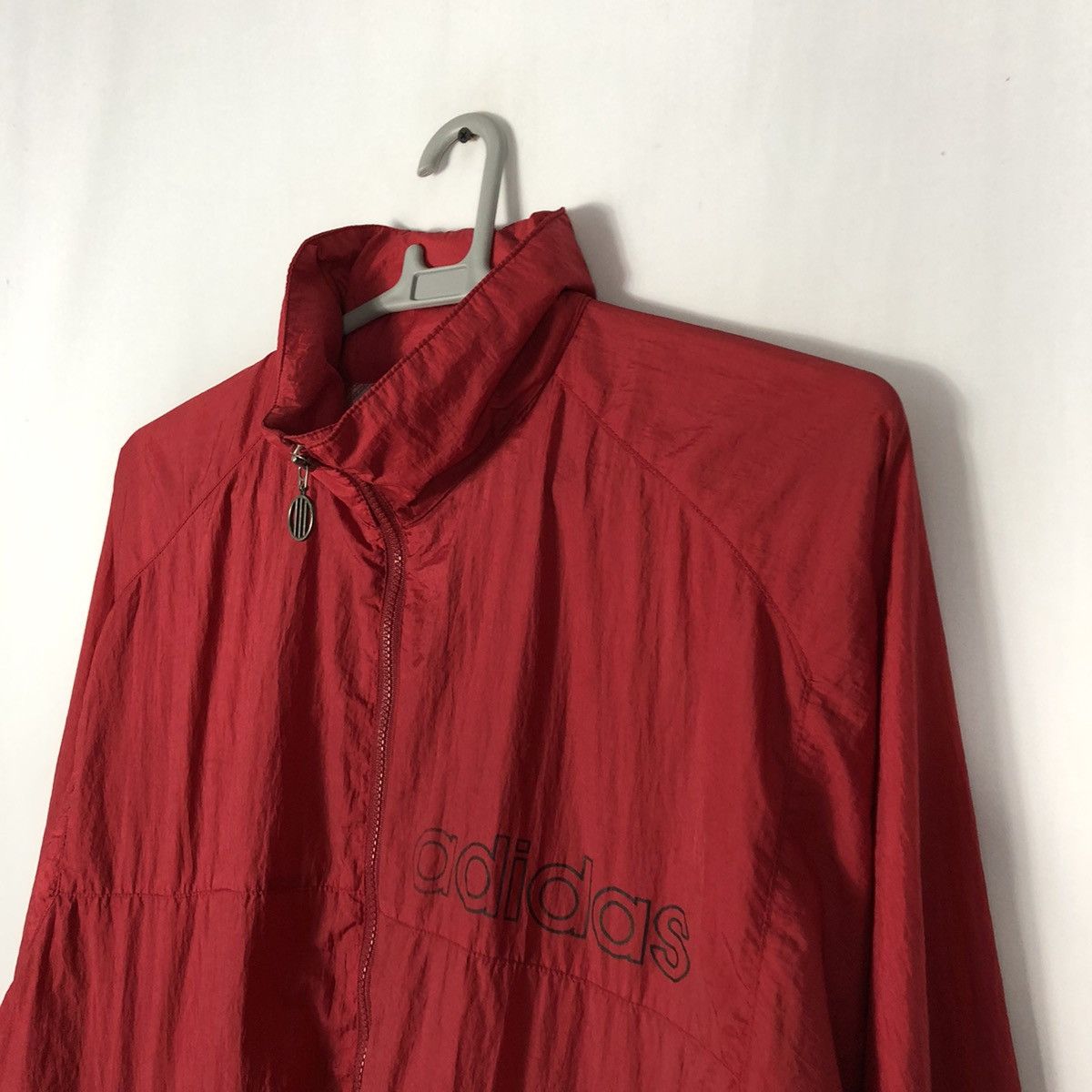 Adidas 🔥OG🔥Adidas Big Logo Hoodie Nylon Training Coach Windbreaker Size US L / EU 52-54 / 3 - 7 Thumbnail