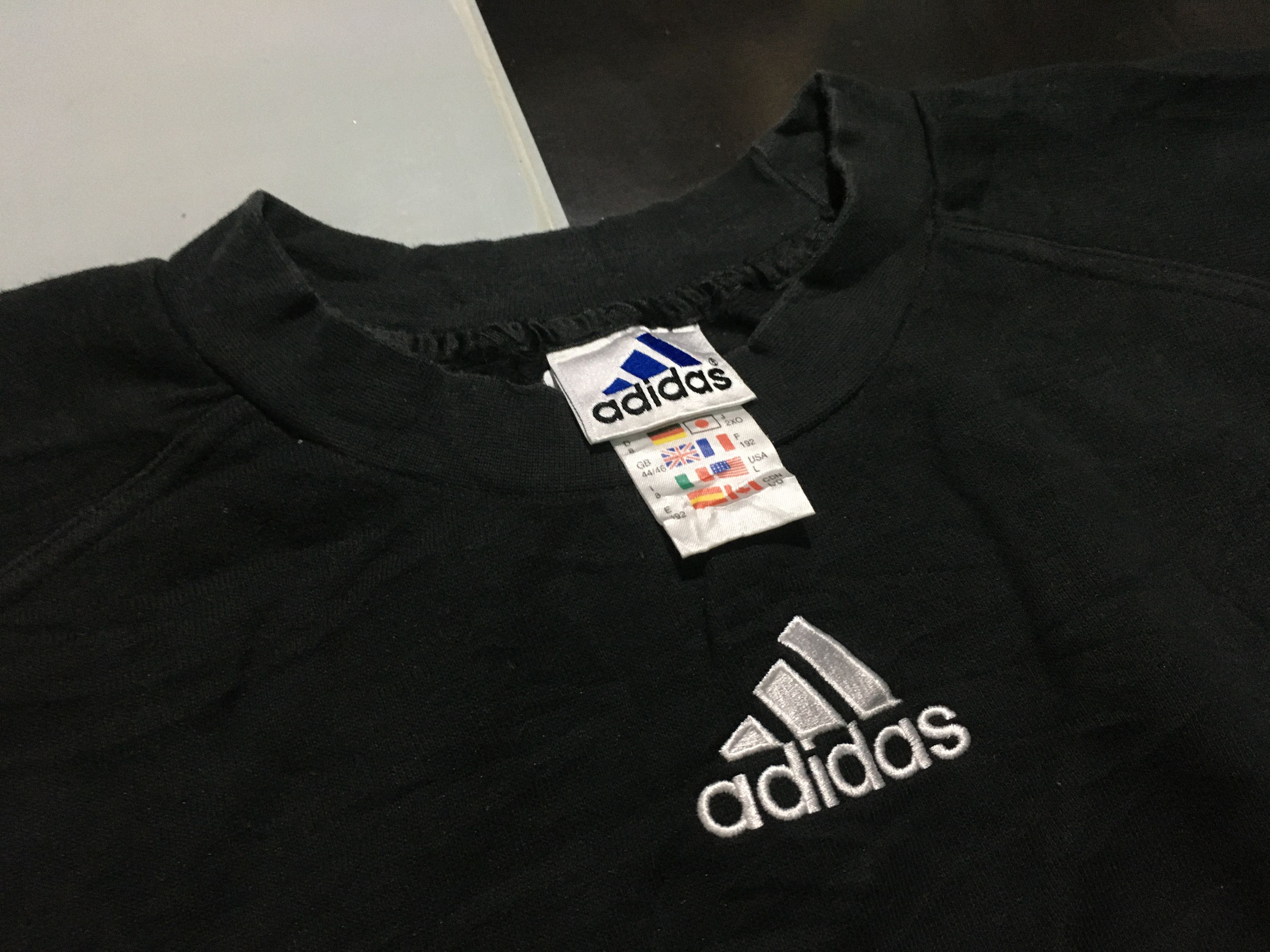 Adidas Vintage Adidas Sweatshirt Adidas 3 Stripes Size US L / EU 52-54 / 3 - 3 Thumbnail