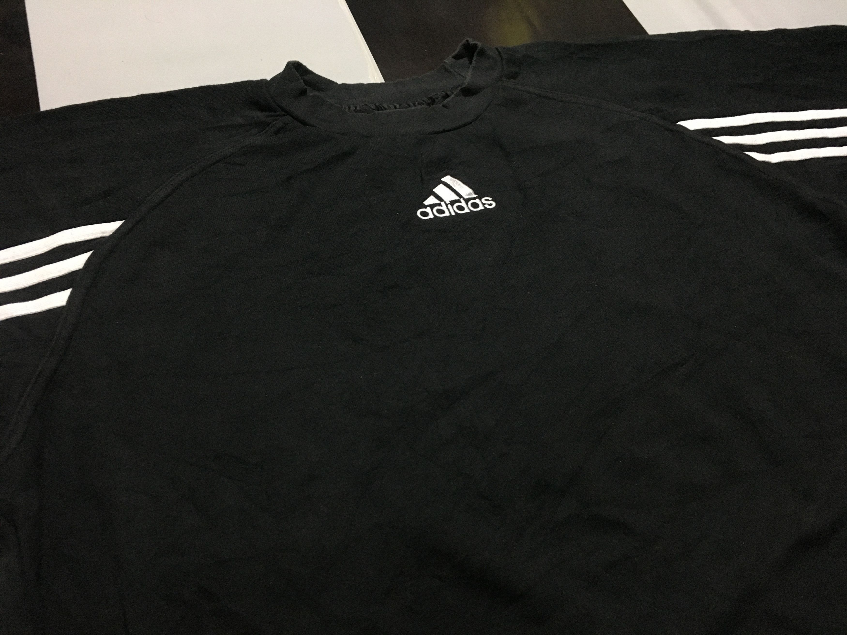 Adidas Vintage Adidas Sweatshirt Adidas 3 Stripes Size US L / EU 52-54 / 3 - 1 Thumbnail