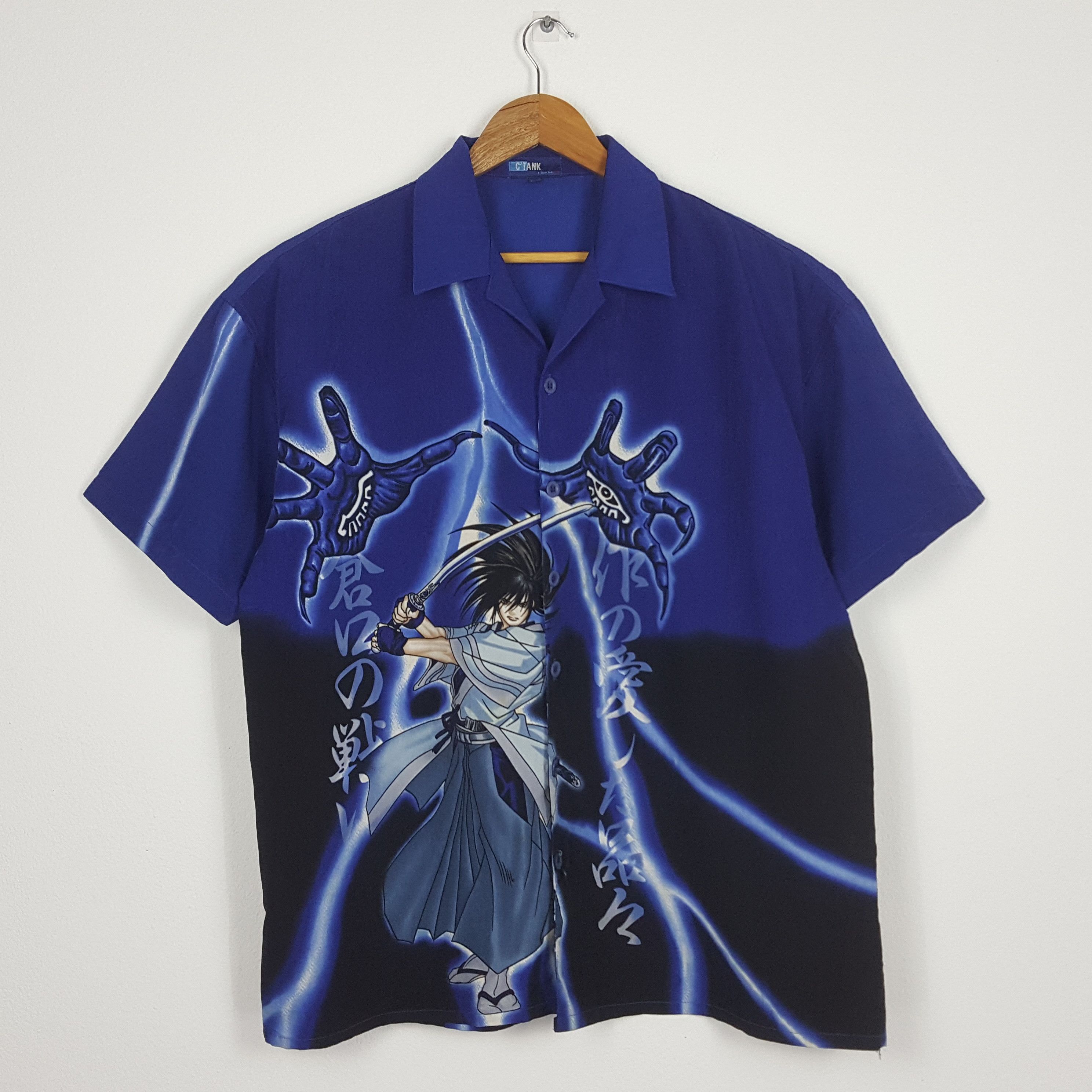 Japanese Brand × Vintage Vintage Samurai Japanese anime series big print shirt Size US XL / EU 56 / 4 - 1 Thumbnail