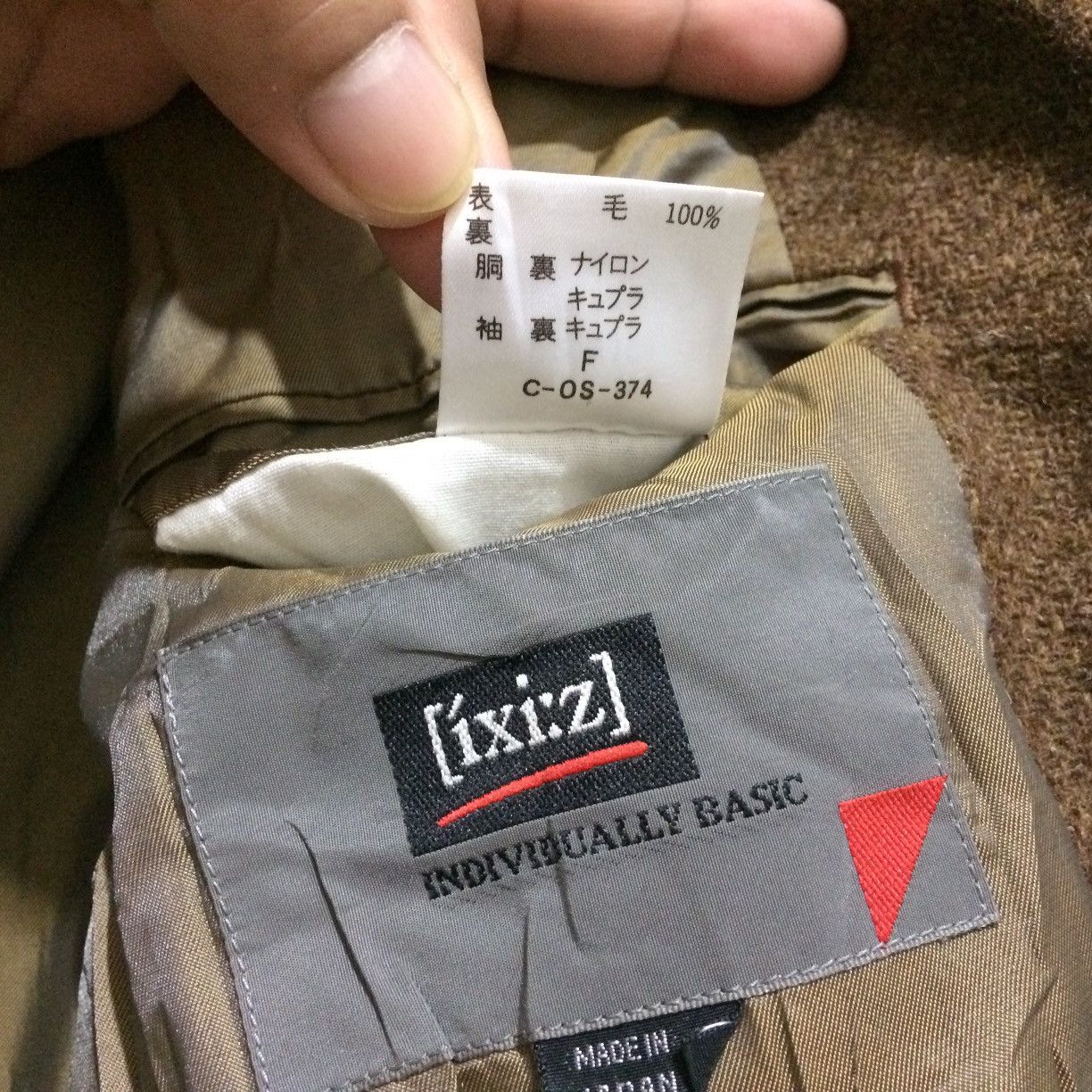 Japanese Brand × Vintage Vintage [ixi:z] Wool Jacket Japan Size 40L - 7 Thumbnail