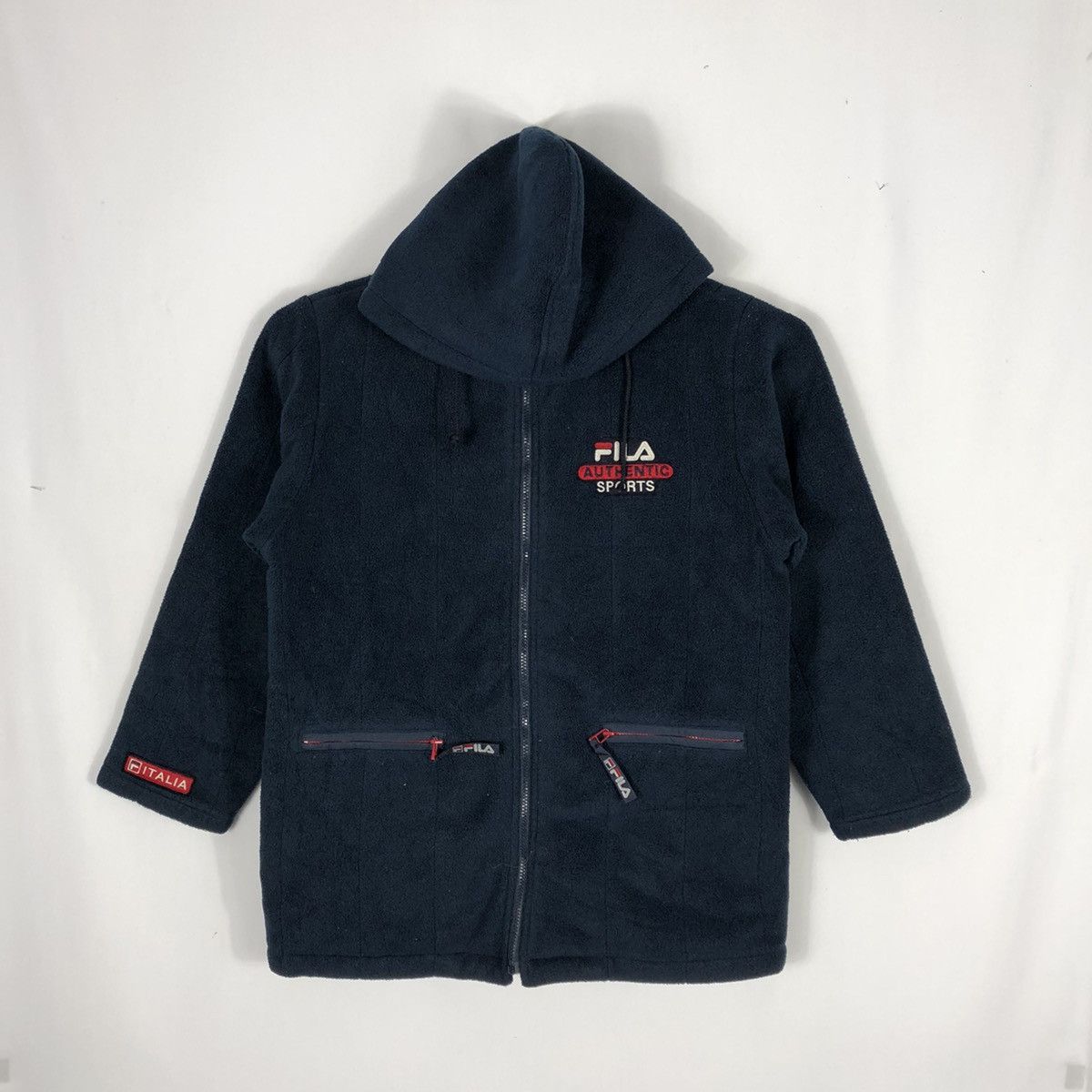 Vintage FILA Full Zipper Hoodie Fleece Jacket