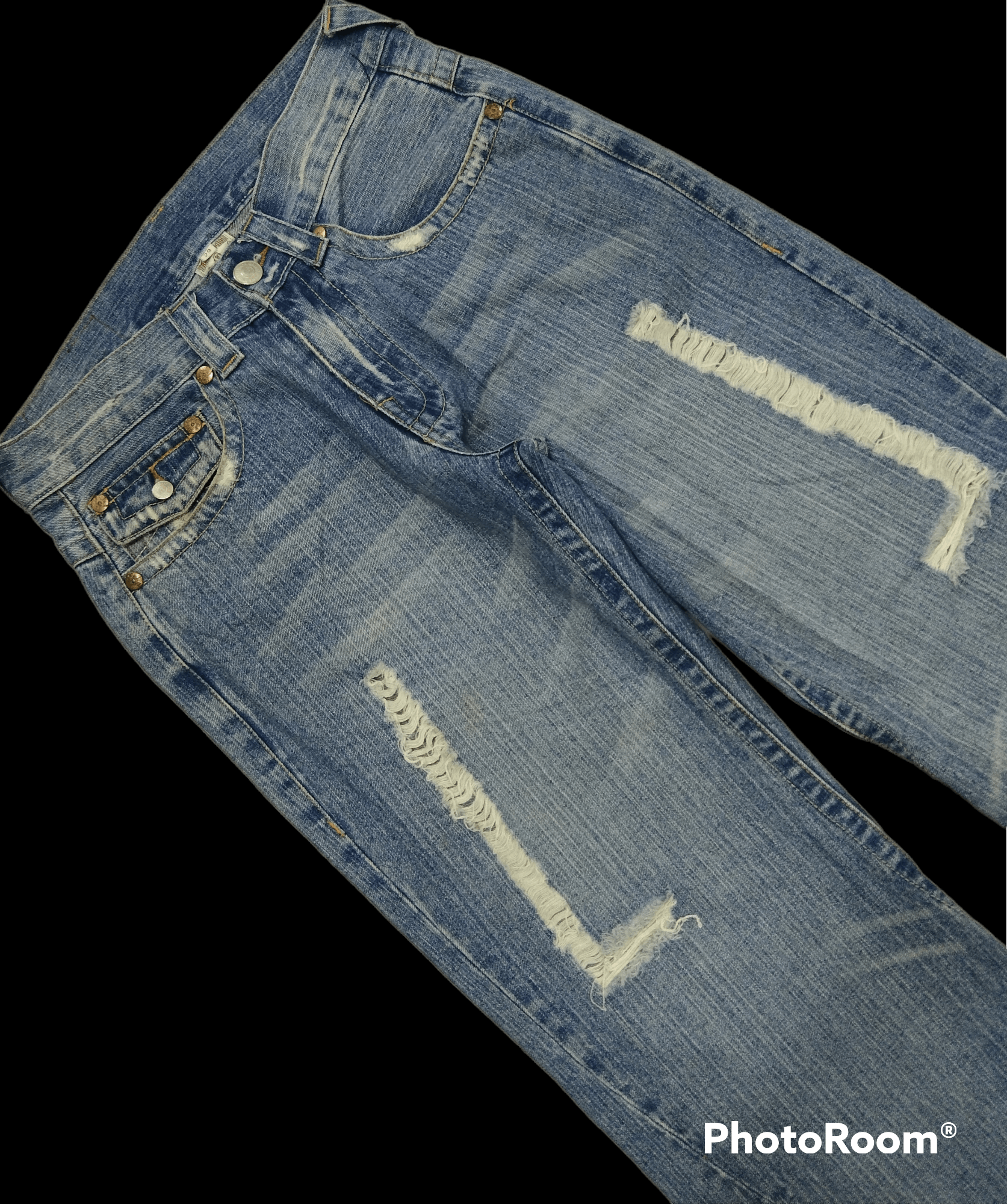 True Religion FLARE🔥DISTRESSED RIPED TWIST TRUE RELIGION DENIM PANTS Size US 30 / EU 46 - 4 Thumbnail