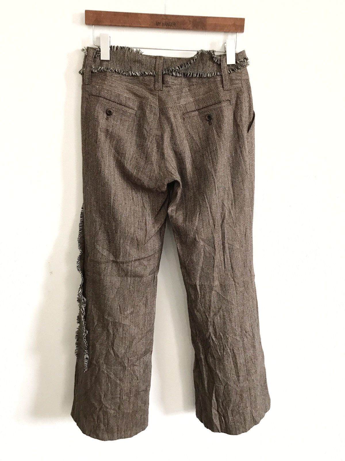 Designer × Japanese Brand Japanese Brand B Donna Wool Pants Waist 28"x39" Size US 28 / EU 44 - 3 Thumbnail