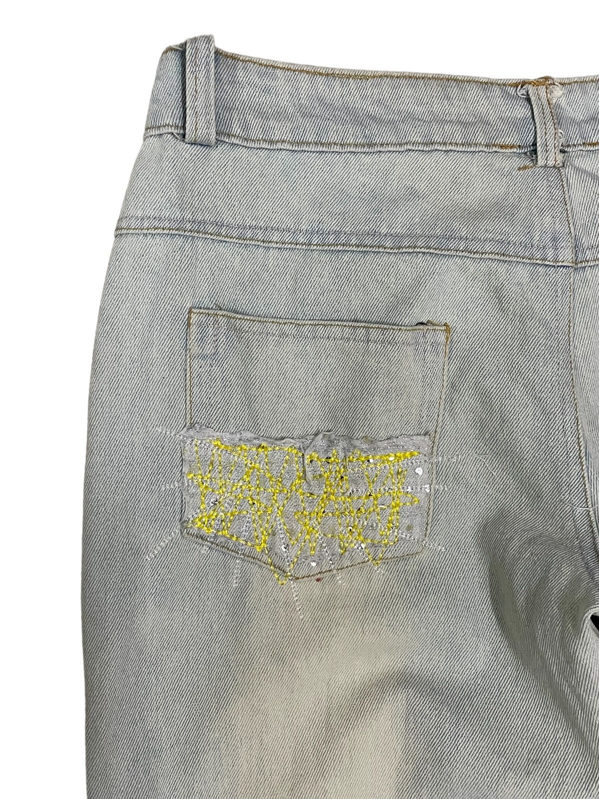 Japanese Brand Japanese Brand Boro Sashiko Mad Punks Style Distressed Jeans Size 28" / US 6 / IT 42 - 12 Thumbnail