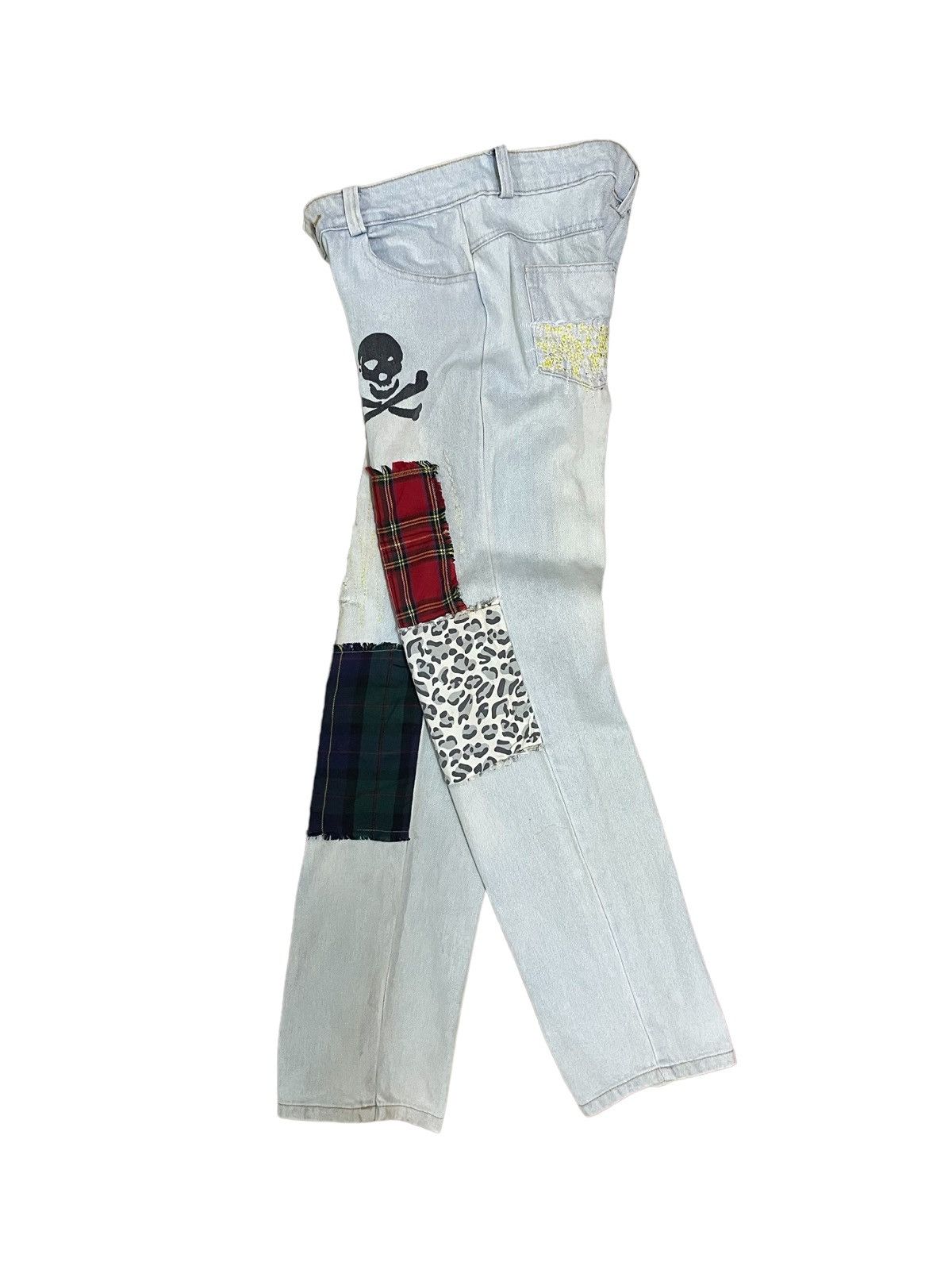 Japanese Brand Japanese Brand Boro Sashiko Mad Punks Style Distressed Jeans Size 28" / US 6 / IT 42 - 9 Thumbnail