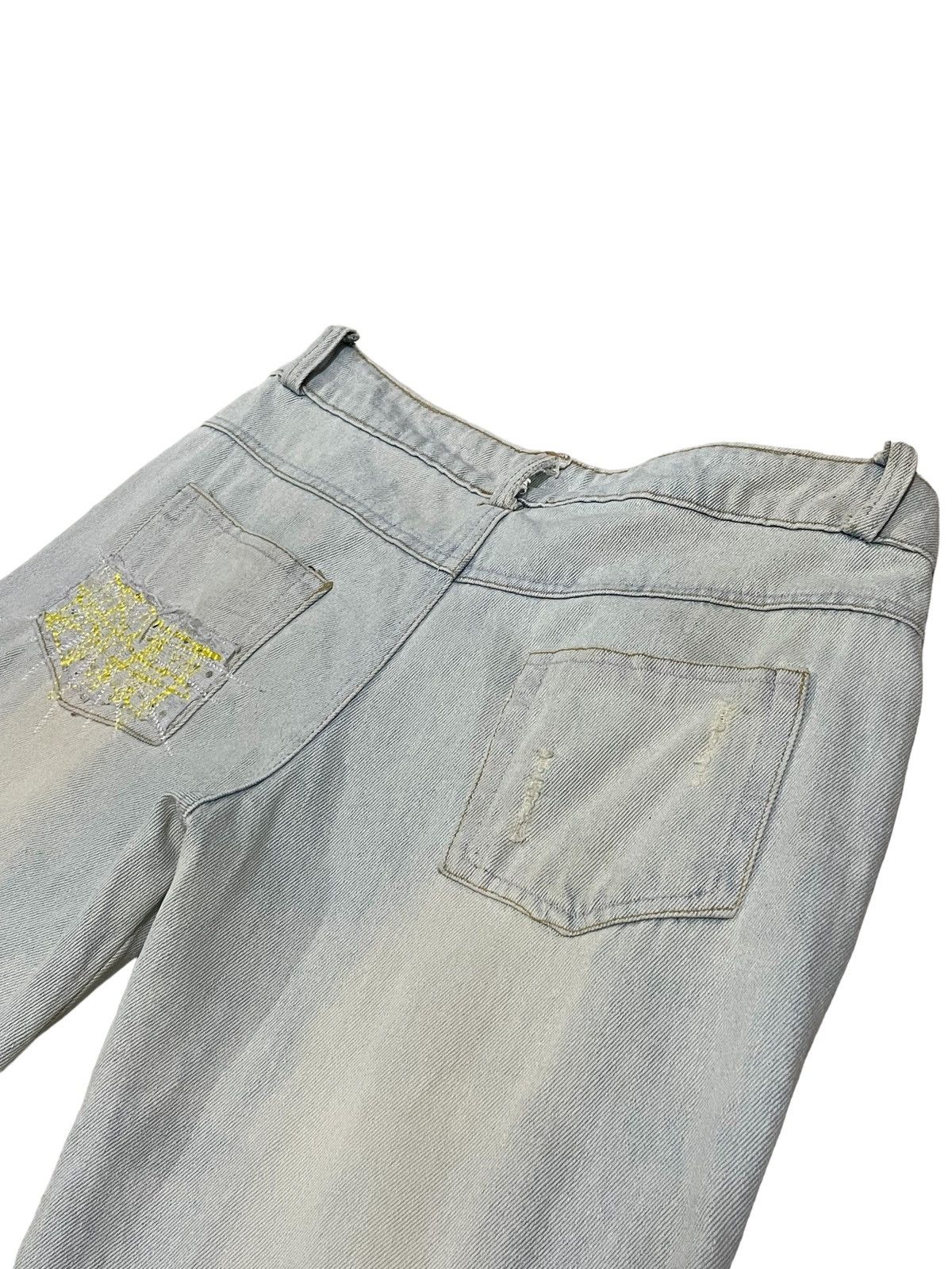 Japanese Brand Japanese Brand Boro Sashiko Mad Punks Style Distressed Jeans Size 28" / US 6 / IT 42 - 13 Thumbnail