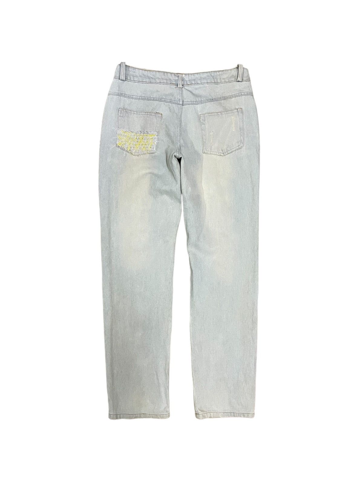 Japanese Brand Japanese Brand Boro Sashiko Mad Punks Style Distressed Jeans Size 28" / US 6 / IT 42 - 10 Thumbnail