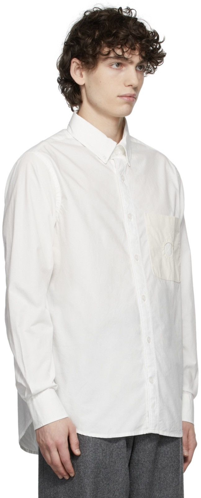 Craig Green !DS! AW21 Craig Green Hole Pocket Uniform White Shirt Size US M / EU 48-50 / 2 - 3 Thumbnail