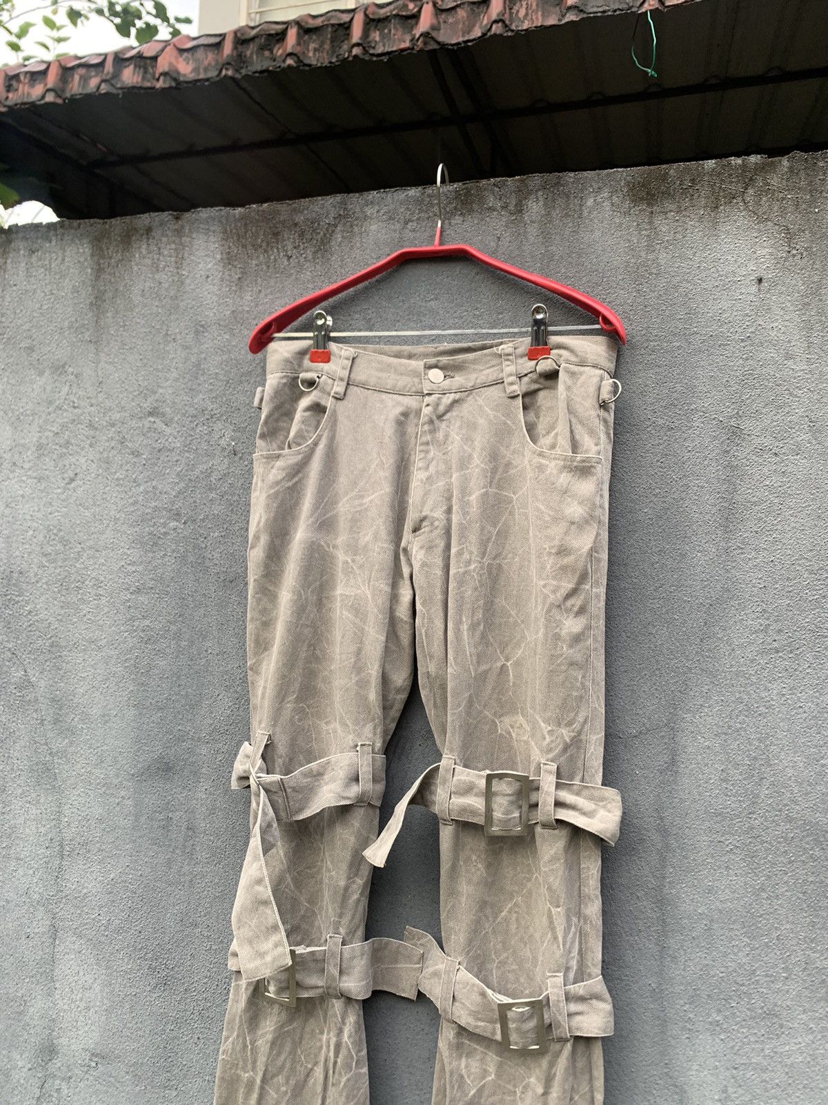 Vintage 👹Vintage Military Style Parachute Cargo Pants Size US 31 - 4 Thumbnail