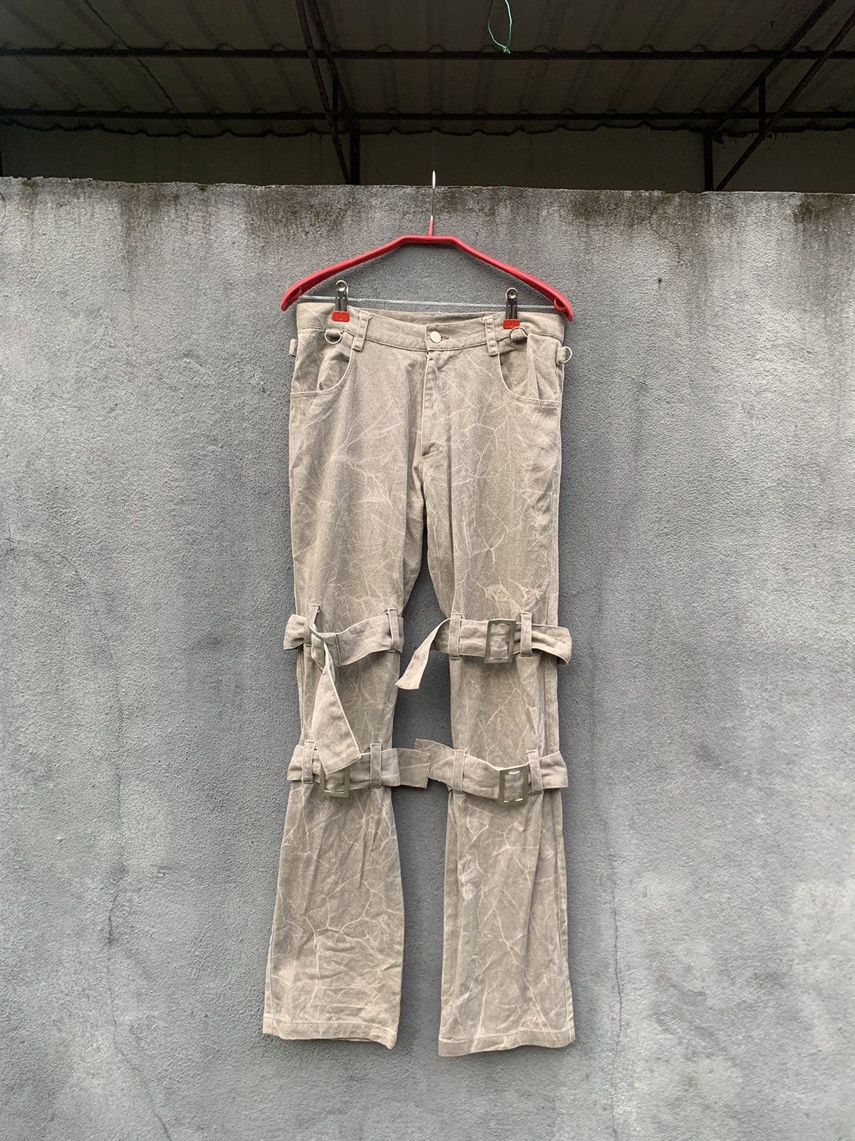 Vintage 👹Vintage Military Style Parachute Cargo Pants Size US 31 - 3 Thumbnail