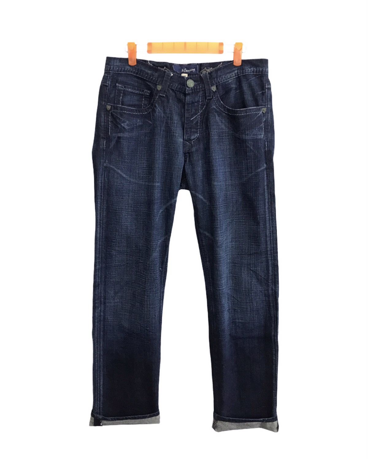 Japanese Brand Vintage J & Company Born in California Indigo Denim Jeans Size US 32 / EU 48 - 2 Thumbnail