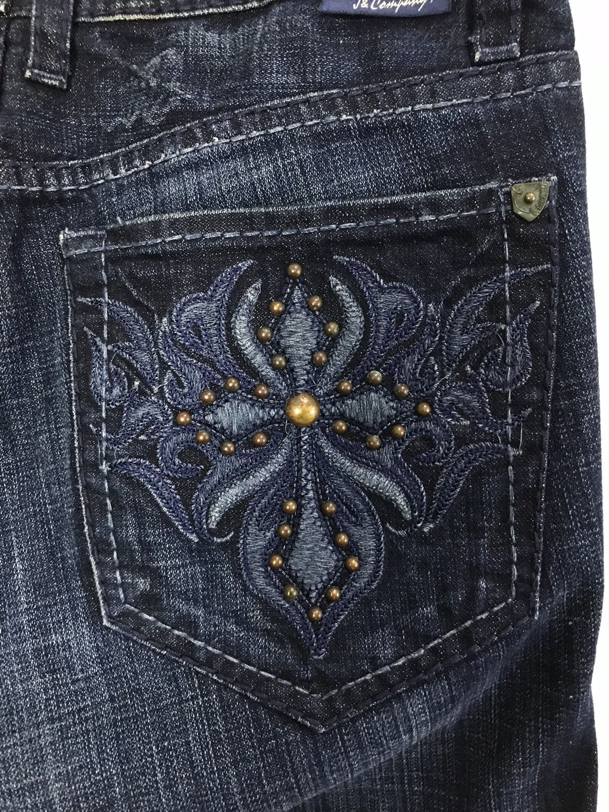 Japanese Brand Vintage J & Company Born in California Indigo Denim Jeans Size US 32 / EU 48 - 13 Thumbnail