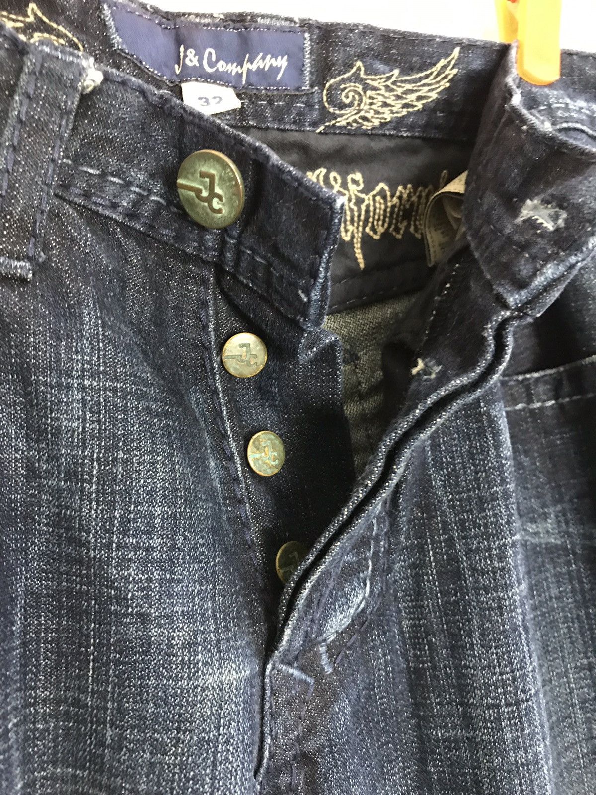 Japanese Brand Vintage J & Company Born in California Indigo Denim Jeans Size US 32 / EU 48 - 8 Thumbnail