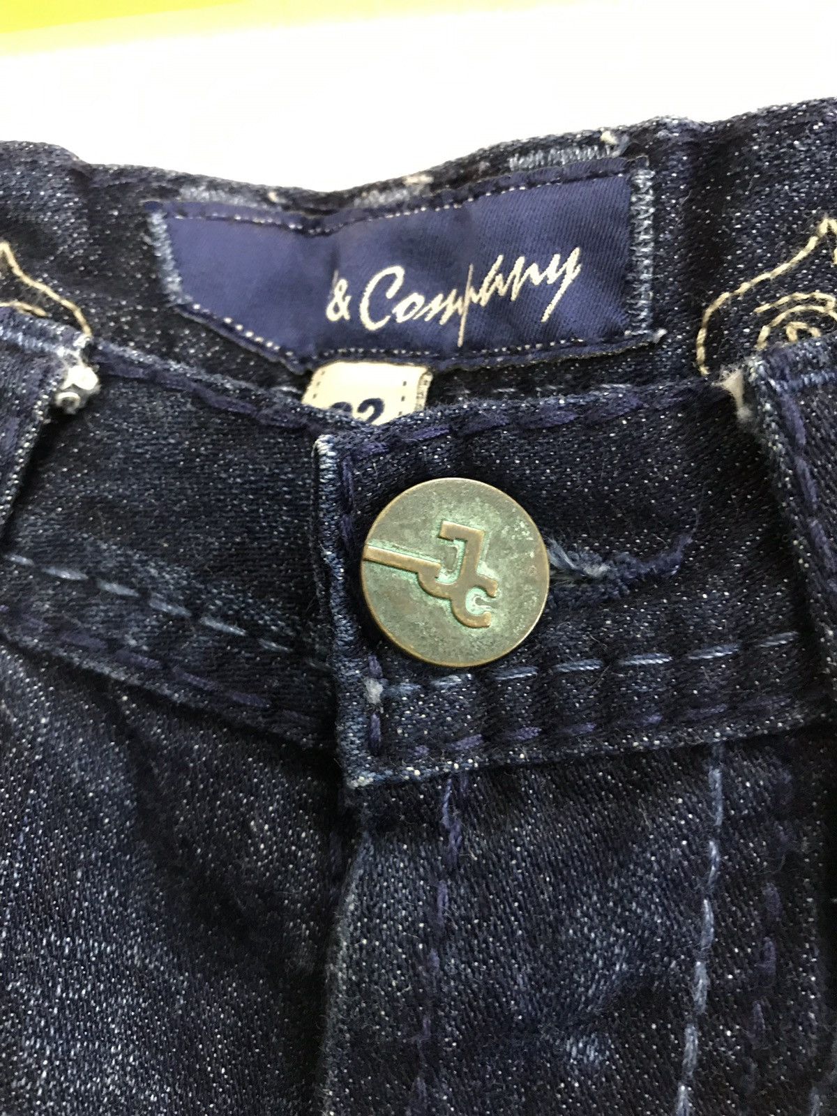 Japanese Brand Vintage J & Company Born in California Indigo Denim Jeans Size US 32 / EU 48 - 6 Thumbnail