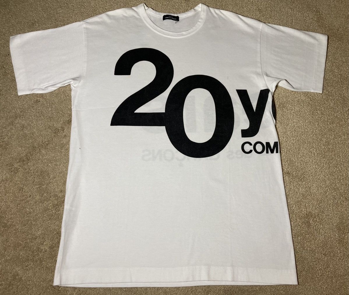 Comme des Garcons SS93 Comme Des Garcons 20 Years Anniversary Tee OS 90s CDG Size US M / EU 48-50 / 2 - 2 Thumbnail