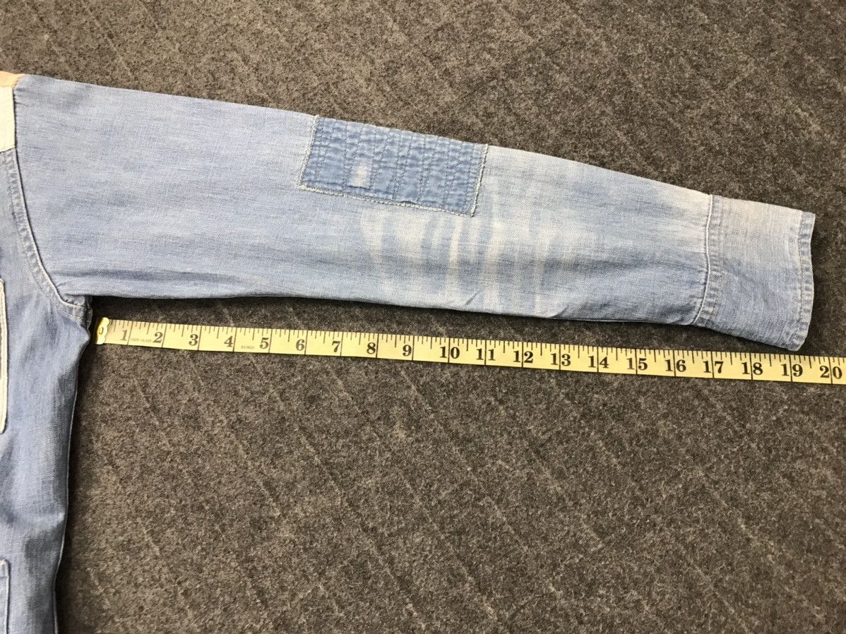 Japanese Brand × Vintage Vintage Naked Sun Snap Button Custom Patchwork Denim Design Size US S / EU 44-46 / 1 - 14 Thumbnail